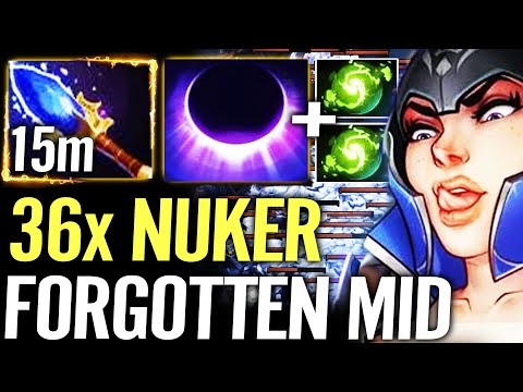 🔥 36x Lucent Beam NUKER Luna FORGOTTEN MID — 15m Aghanim + Refresher Max Magic Dota 2 Pro