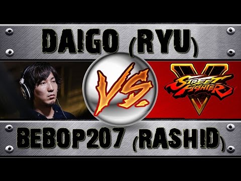 Street Fighter V DAIGO UMEHARA (RYU) VS BEBOP207 (RASHID) PRO RANKED MATCH - VER 1.01 HD