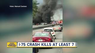 7 dead, including children, dead after fiery crash on I-75