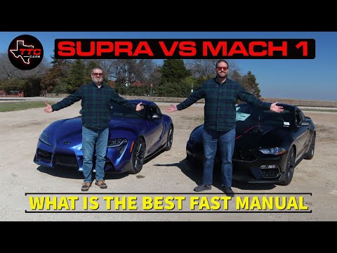 What Is The Best Fast MANUAL for $60,000? -  Toyota Supra or Mustang Mach 1