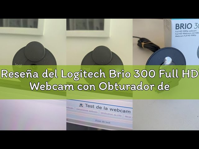 Vídeo relacionado con Logitech Brio 300 Full HD Webcam con Obturador de privacidad, micrófono con reducción de Ruido, USB-C, certificada para Zoom, Microsoft Teams, Google Meet, corrección automática de luz - Blanco