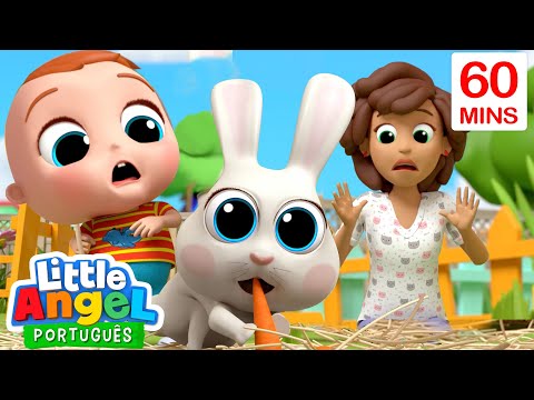 Capa de Os Animais da Veterinária | 1 HORA DE LITTLE ANGEL BRASIL! | Músicas Infantis em Português