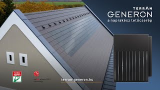 Kivitelezés Terrán Generon napelemes tetőcseréppel