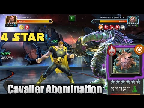 4 Star Hyperion Vs Abomination Immortal [Cavalier] - Marvel Contest of Champions