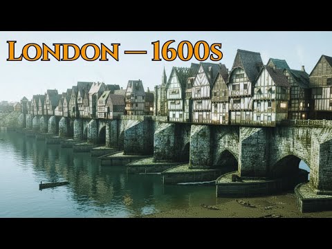 Walking Old London Bridge in 1640 (AI Reconstruction)