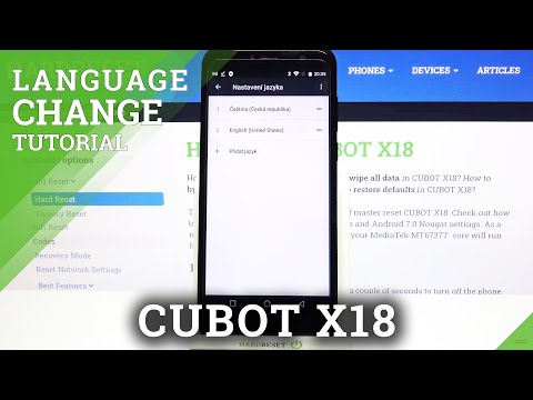 How to Change System Language on CUBOT X18 – Set Up Device Language