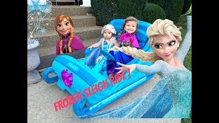 FROZEN Sleigh Ride On! Ana and Elsa CUTE Sisters, Magical Wand, DISNEY TOY!
