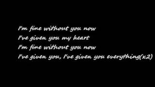 Armin Van Buuren Ft Jennifer Rene - Fine Without You (Radio Edit) Lyrics
