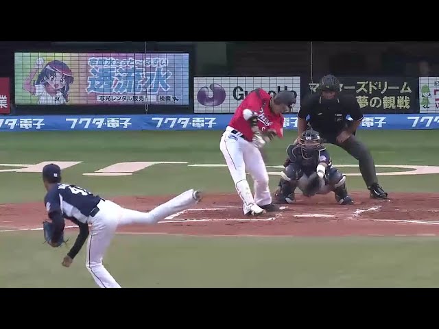 【1回裏】ボール球でもへっちゃら!! マリーンズ・角中 同点タイムリー!! 2016/9/3 M-L
