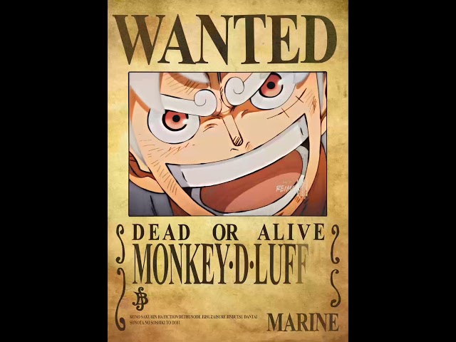 Vídeo relacionado con GB eye - Póster One Piece Wanted (WANTED Luffy Gear 5)