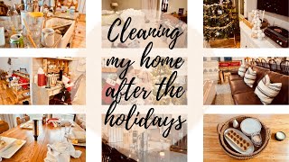 CLEANING MY HOME AFTER THE HOLIDAYS|how to set yourself up for success in the New Year!