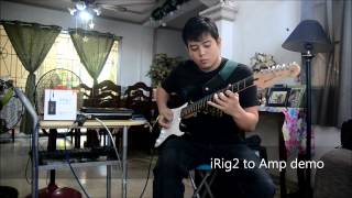 Video thumbnail for Hands on: iRig 2 from IK Multimedia  (irig 2 + Cheap Amp) by marionne infante