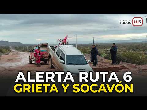 NEUQUÉN arma un comité preventivo por EL NIÑO:  UNA CAMIONETA cayó  en un SOCAVÓN en RUTA 6