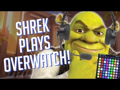 SHREK Plays OVERWATCH! Soundboard Pranks in Competitive!