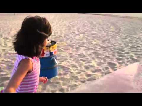 Mishka & Kael strolling on Santa Monica beach
