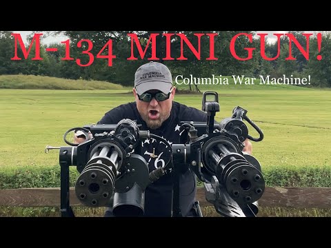 O Impressionante poder de fogo da metralhadora M-134 (Mini Gun)