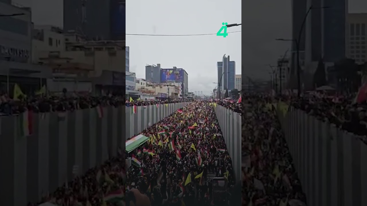 فيديو | تظاهرات في السليمانية دعماً لكرد سوريا