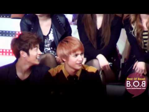 [FANCAM] BEAST (비스트) Doojoon & Dongwoon laughing [KPOP Cover Dance Festival 111003]