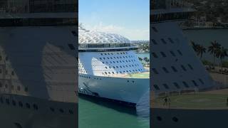 Wonder of the Seas sailing away! #shorts #wonderoftheseas #royalcaribbean #cruiseship