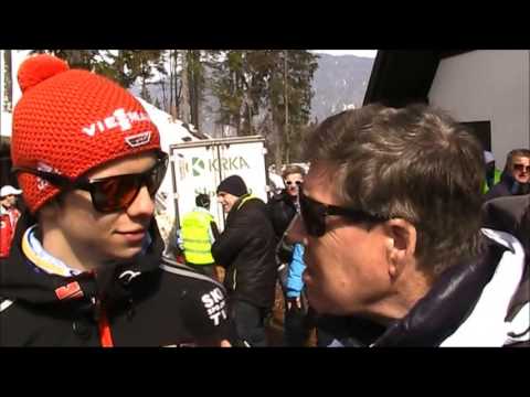 Andreas Wellinger im Interview - Planica 23.03.2013