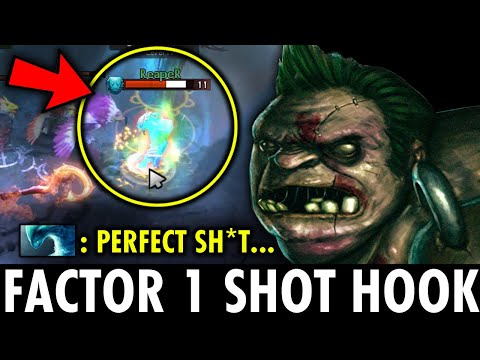 PERFECT HOOKS!! 1 HOOK DELETE! How FACTOR PUDGE Instant Delete Morphling From the Map | Genius Pudge