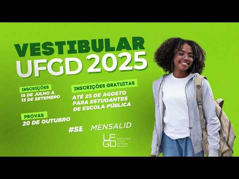 𝗩𝗘𝗦𝗧𝗜𝗕𝗨𝗟𝗔𝗥 𝗨𝗙𝗚𝗗 𝟮𝟬𝟮𝟱: 𝗜𝗡𝗦𝗖𝗥𝗜𝗖̧𝗢̃𝗘𝗦 𝗔𝗕𝗘𝗥𝗧𝗔𝗦! 🟩✅