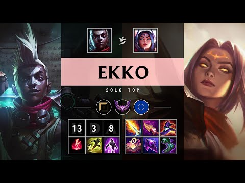 Ekko Top vs Irelia - EUW Master Patch 25.S1.3