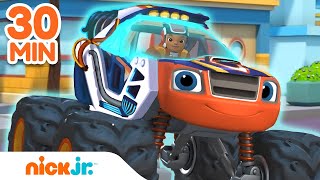 Download lagu Blaze's Amazing Race Through Times! w/ AJ & Crusher | 30 Minute Compilation | Nick Jr. mp3