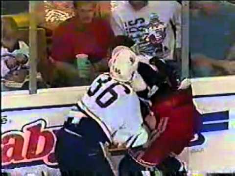 Adam Graves vs Matthew Barnaby, Round 2 Oct 20, 1995