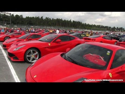 Ferrari Racing Days @ Hockenheim, more 500 Ferrari's in parking lot!