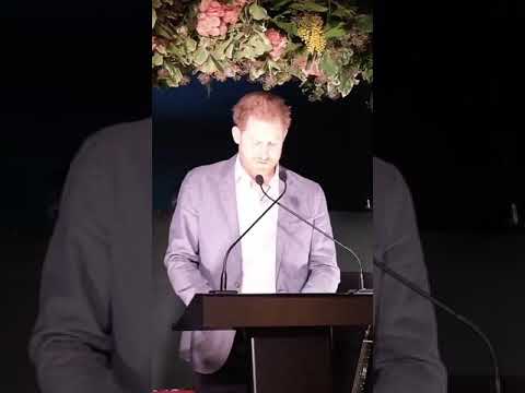 Prince Harry delivered and emotional speech