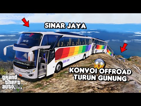 KONVOI BUS SINAR JAYA TURUN GUNUNG - GTA 5 ROLEPLAY