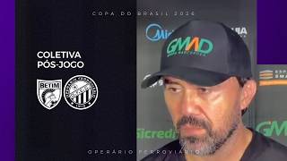 Entrevista | Coletiva pós-jogo - Betim 0x2 Operário Ferroviário - Luizinho Lopes