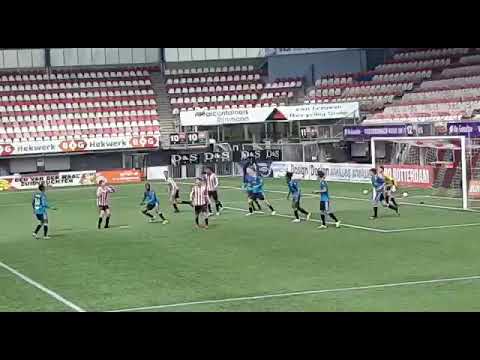 20210424 Finn De Bruin SV Nootdorp JO17-1 Stage Sparta - Doelpunt oefenwedstrijd