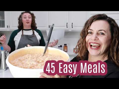 Big Batch Cooking | Stacking the Freezer with 45 Meals