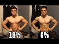 18% to 6% BODY FAT NATURAL TRANSFORMATION - 20 YEARS OLD
