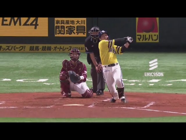 【3回裏】ホークス・甲斐 高めの直球を捉えて先制アーチ!! 2020/9/20 H-E