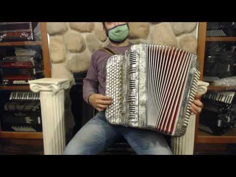 4078 - Silver Unico Camille Parys Bruxelles B System Chromatic Button Accordion LMMH 87 120 $1499