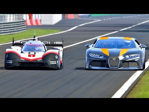 Bugatti Chiron Super Sport 300+ vs Porsche 919 EVO - Old Monza
