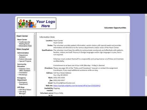 Volgistics video/presentation/materials