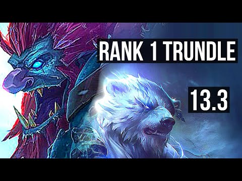 TRUNDLE vs VOLI (TOP) | Rank 1 Trundle, 1.5M mastery, 9/3/11, Rank 11 | TR Challenger | 13.3
