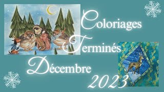 Coloriage terminés décembre 2023 - Finished pages