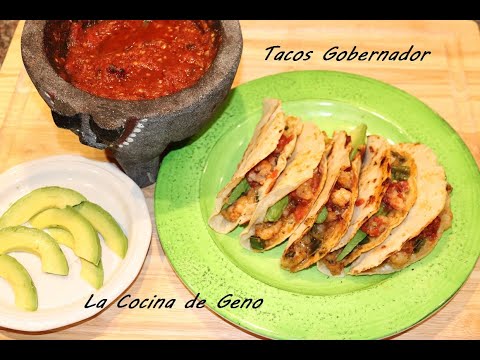 como Hacer Tacos Gobernador Facil y Deliciosos / How to Make Tacos Governor #camarones #tacos #salsa