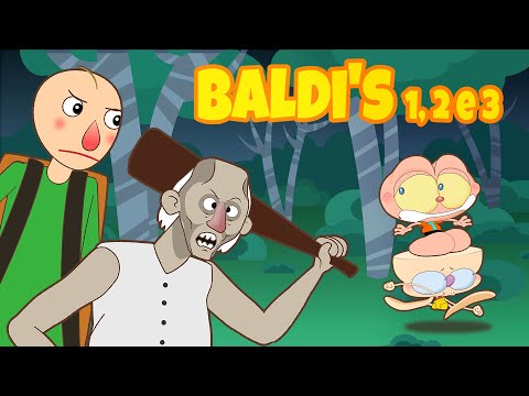 Mongo and Drongo are a TRIPLE DOSE OF BUCKETS!!! Baldi's Basic + Baldi's camping + Baldis com Gra...