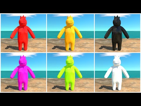 3vs3 Rainbow Friends Blue Battle - Animal Revolt Battle Simulator