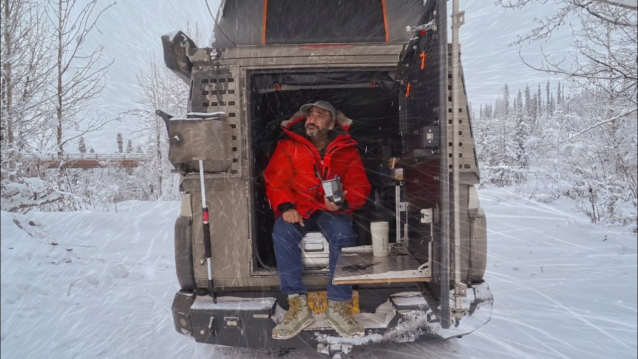 It's all OVER!  Camping In Alaska Overlander Truck - Snow and Ice