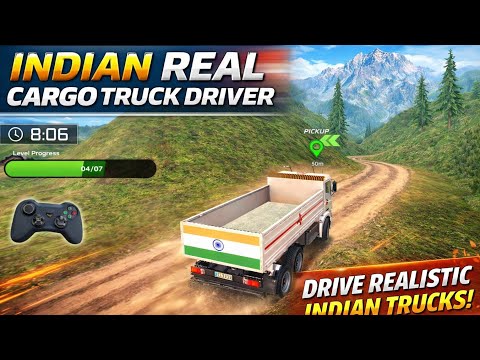 Indian Real Cargo Truck Driver 🚛 | Dangerous Mountain Road Gameplay!