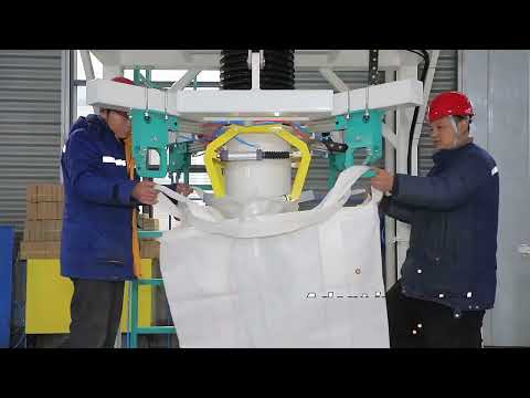500kg 1000kg fertilizer ton fibc bag packing machine big bag bagging filling machine for fertilizer