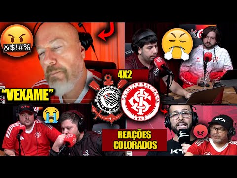 REAÇÕES dos COLORADOS FURIOSOS com a DERROTA - CORINTHIANS 4X2 INTERNACIONAL [REACT BRASILEIRÃO]