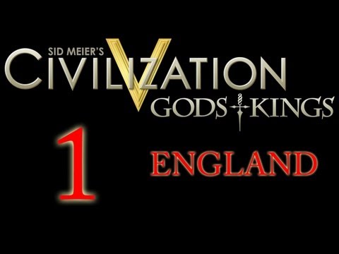 Let's Play Civ 5 - England - Giant Earth Map - Episode 1 - Part 1
